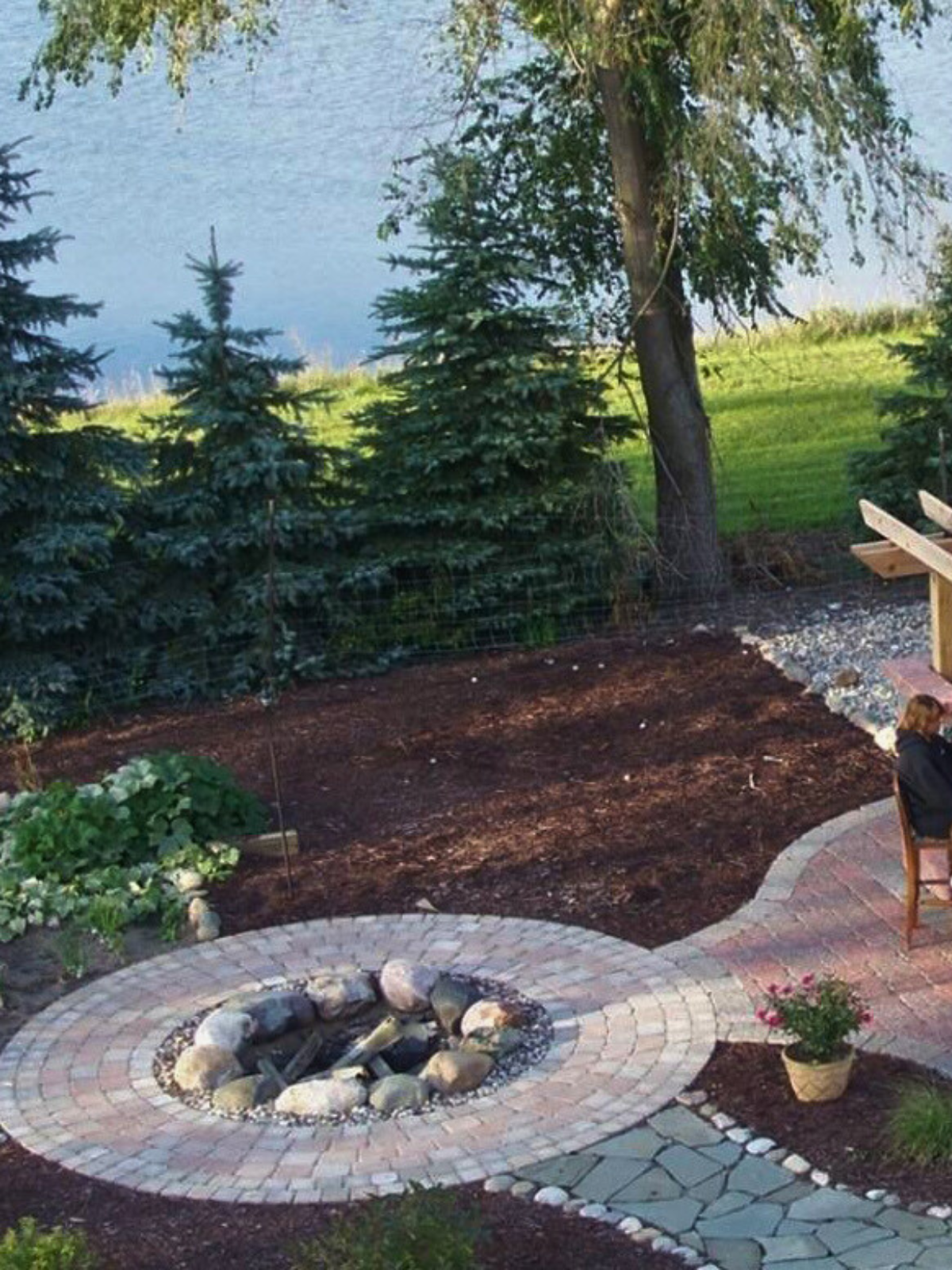 Stevens Home Fire pit Hardscape